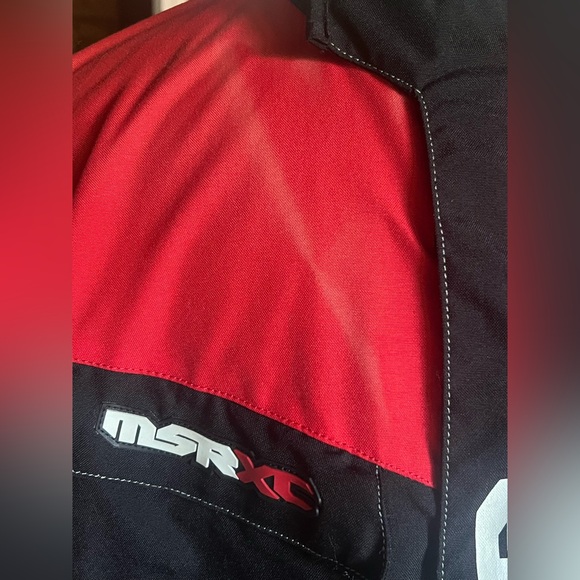 MSR XC Black Red Nylon Full Zip Lined windbreaker Racing Jacket Men’s Size XL - Picture 9 of 9
